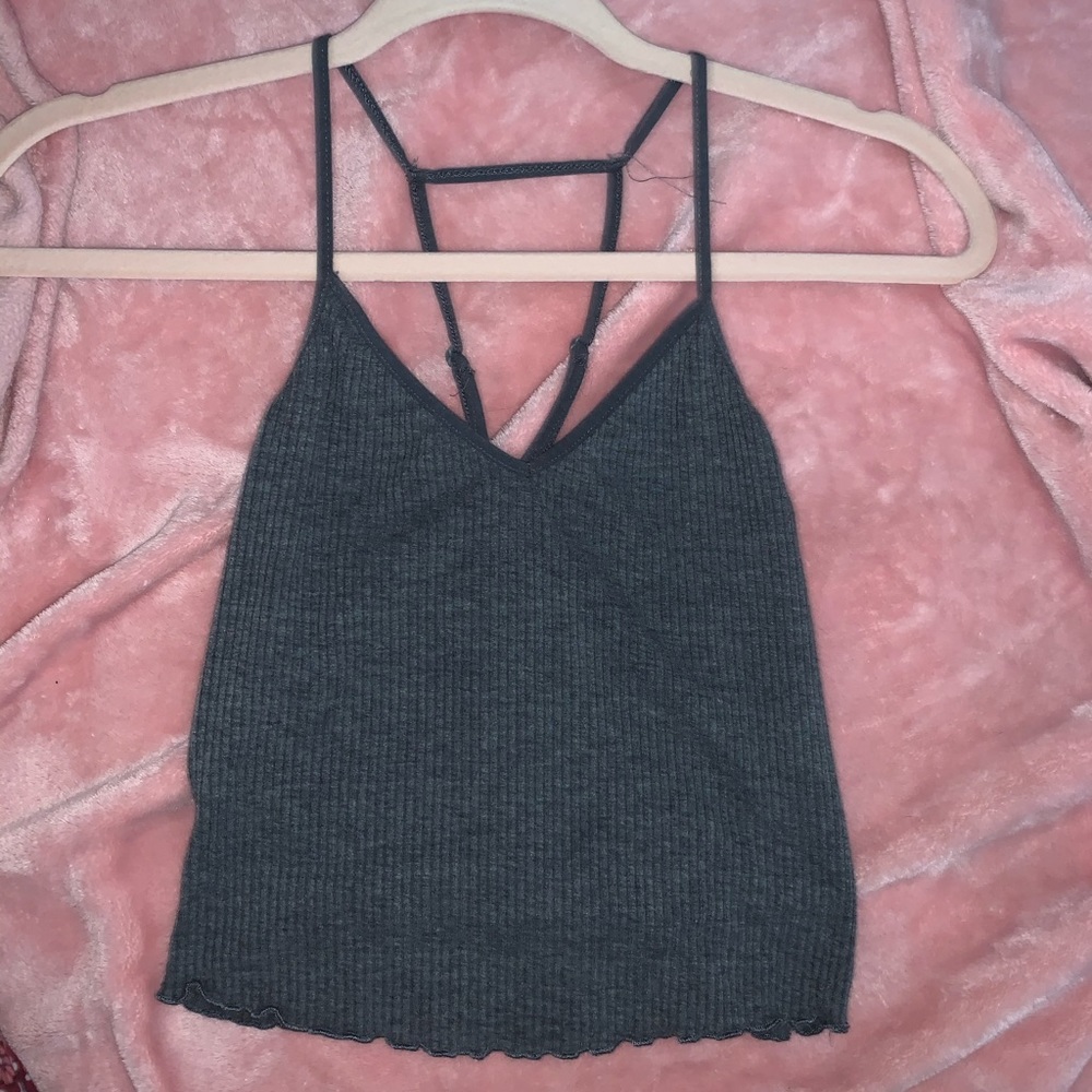 Gray razorback tank